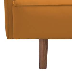 Ecksofa Navona Echtleder Echtleder Neka: Cognac - Longchair davorstehend rechts - Braun