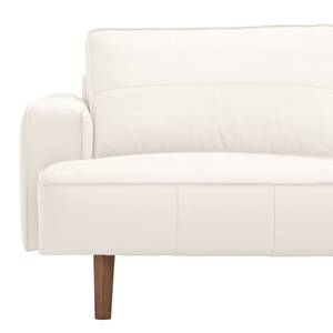 Ecksofa Navona Echtleder Echtleder Neka: Creme - Longchair davorstehend rechts - Braun