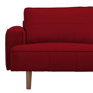 Ecksofa Navona Echtleder Echtleder Neka: Rot - Longchair davorstehend rechts - Braun