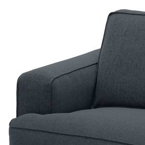 Ecksofa Navona Webstoff Webstoff Anda II: Grau - Longchair davorstehend rechts - Braun