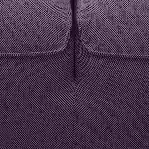 Ecksofa Navona Webstoff Webstoff Anda II: Violett - Longchair davorstehend rechts - Braun