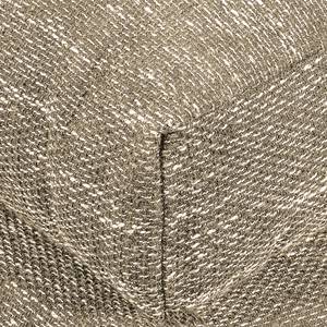 Canapé d'angle Montcada Tissu structuré - Marron clair - Méridienne courte à droite (vue de face)