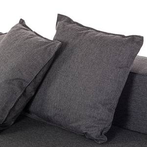 Canapé d'angle Neo (avec repose-pieds) Tissu structuré gris