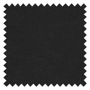 Canapé d'angle New Rockford I Imitation cuir / Microfibre - Convertible - Noir / Gris clair - Méridienne longue à droite (vue de face)