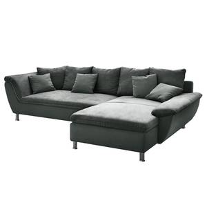 Ecksofa Newby (beidseitig montierbar) Flachgewebe / Webstoff - Grau / Hellgrau