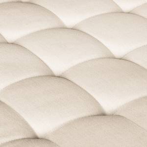 Ecksofa Nistra Webstoff Beige - Longchair davorstehend rechts