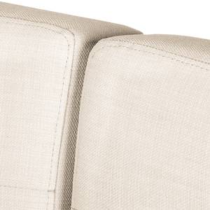 Ecksofa Nistra Webstoff Beige - Longchair davorstehend links