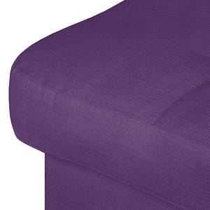 Ecksofa Nistra Webstoff Violett - Longchair davorstehend rechts