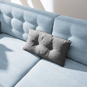 Ecksofa Nordic Chic II Webstoff Stoff TUS: 6 sky blue - Longchair davorstehend rechts