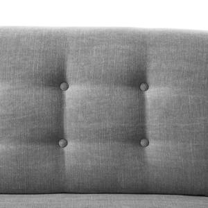 Canapé d'angle Nordic Chic II Tissu - Tissu TUS : 9 graphite - Méridienne courte à gauche (vue de face)