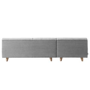 Ecksofa Nordic Chic II Webstoff Stoff TUS: 19 light grey - Longchair davorstehend links