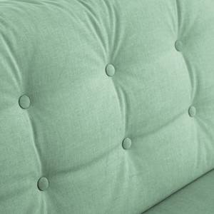 Ecksofa Nordic Chic III Webstoff Mintgrün - Longchair davorstehend rechts