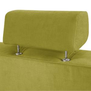 Hoekbank Nordic Chic III geweven stof - Pistache groen - Longchair vooraanzicht rechts