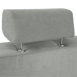 Ecksofa Nordic Chic III Webstoff Granit - Longchair davorstehend links