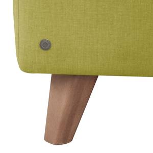 Canapé d’angle Nordic Chic III Vert pistache - Méridienne courte à gauche (vue de face)