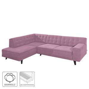 Ecksofa Nordic Chic Webstoff Cyclam - Breite: 269 cm - Longchair davorstehend links