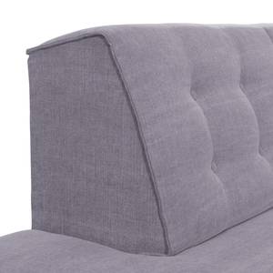 Hoekbank Nordic Chic geweven stof - Lila - Breedte: 269 cm - Longchair vooraanzicht links