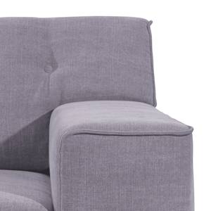 Hoekbank Nordic Chic geweven stof - Lila - Breedte: 269 cm - Longchair vooraanzicht links