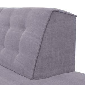 Hoekbank Nordic Chic geweven stof - Lila - Breedte: 269 cm - Longchair vooraanzicht rechts