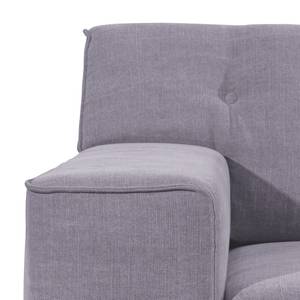 Hoekbank Nordic Chic geweven stof - Lila - Breedte: 269 cm - Longchair vooraanzicht rechts