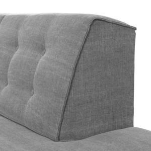 Canapé d'angle Nordic Chic Tissu - Gris - Largeur : 249 cm - Méridienne courte à droite (vue de face)