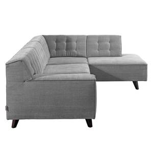 Ecksofa Nordic Chic Webstoff Grau - Breite: 269 cm - Longchair davorstehend rechts