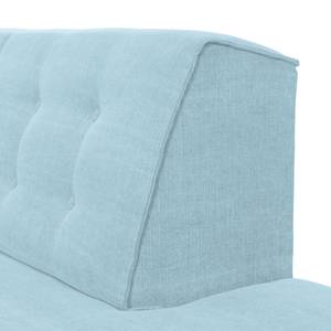 Ecksofa Nordic Chic Webstoff Hellblau - Breite: 269 cm - Longchair davorstehend rechts