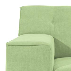 Hoekbank Nordic Chic geweven stof - Lichtgroen - Breedte: 269 cm - Longchair vooraanzicht rechts