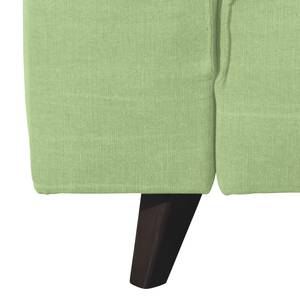 Canapé d'angle Nordic Chic Tissu - Vert clair - Largeur : 269 cm - Méridienne courte à droite (vue de face)