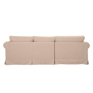 Ecksofa Nors Webstoff Rosa - Longchair davorstehend links