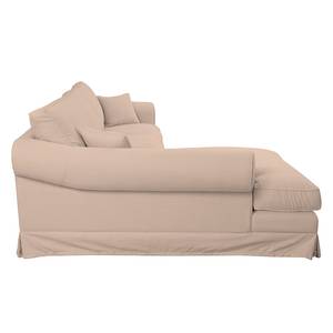 Ecksofa Nors Webstoff Rosa - Longchair davorstehend links