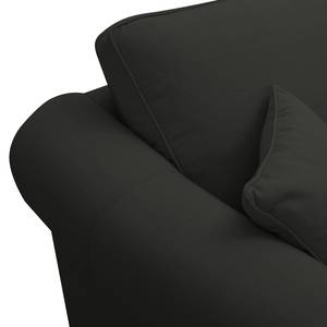 Ecksofa Nors Webstoff Anthrazit - Longchair davorstehend links