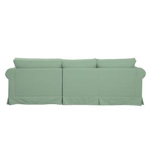 Ecksofa Nors Webstoff Mint - Longchair davorstehend rechts