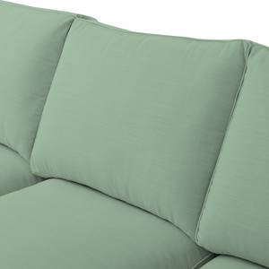 Ecksofa Nors Webstoff Mint - Longchair davorstehend rechts