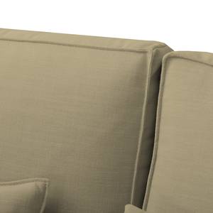 Ecksofa Lacona Strukturstoff Cappuccino - Longchair davorstehend rechts