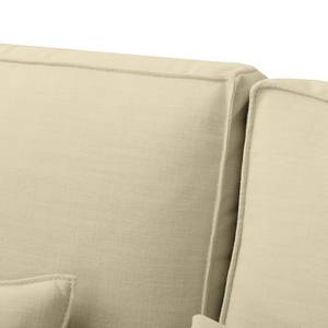 Ecksofa Lacona Strukturstoff Creme - Longchair davorstehend links