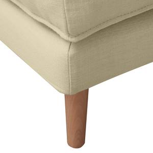 Ecksofa Lacona Strukturstoff Creme - Longchair davorstehend links