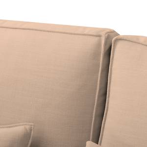 Ecksofa Lacona Strukturstoff Pastellapricot - Longchair davorstehend rechts