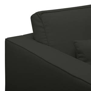 Ecksofa Lacona Strukturstoff Pepper - Longchair davorstehend rechts