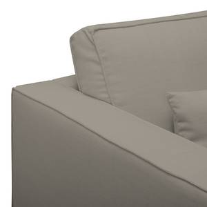 Ecksofa Lacona Strukturstoff Rauchgrau - Longchair davorstehend links