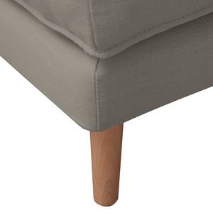 Ecksofa Lacona Strukturstoff Rauchgrau - Longchair davorstehend rechts