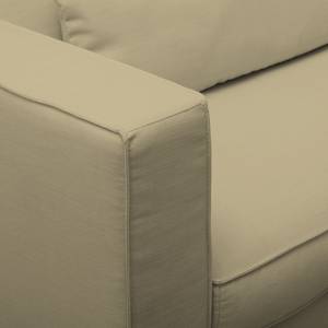 Ecksofa Lacona Strukturstoff Cappuccino - Longchair davorstehend rechts