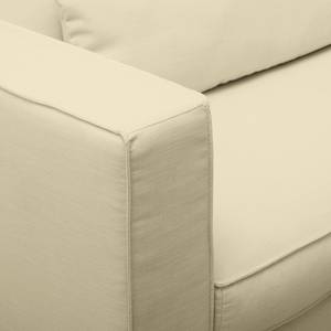 Ecksofa Lacona Strukturstoff Creme - Longchair davorstehend rechts