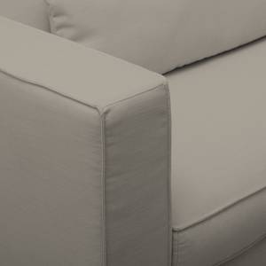 Ecksofa Lacona Strukturstoff Rauchgrau - Longchair davorstehend rechts