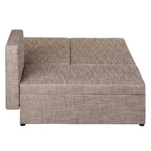 Ecksofa Oleander (mit Schlaffunktion / beidseitig montierbar) Strukturstoff - Cappuccino