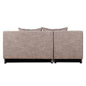 Ecksofa Oleander (mit Schlaffunktion / beidseitig montierbar) Strukturstoff - Cappuccino