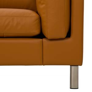 Ecksofa Omnia I Echtleder Echtleder Neka: Cognac - Longchair davorstehend links