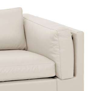 Ecksofa Omnia I Echtleder Echtleder Neka: Creme - Longchair davorstehend links