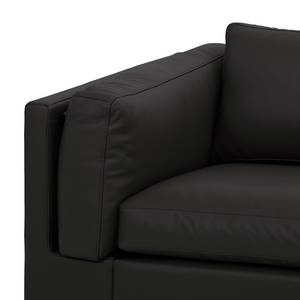 Ecksofa Omnia I Echtleder Echtleder Neka: Grau - Longchair davorstehend rechts