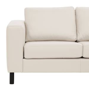 Ecksofa Omnia II Echtleder Echtleder Neka: Creme - Longchair davorstehend rechts